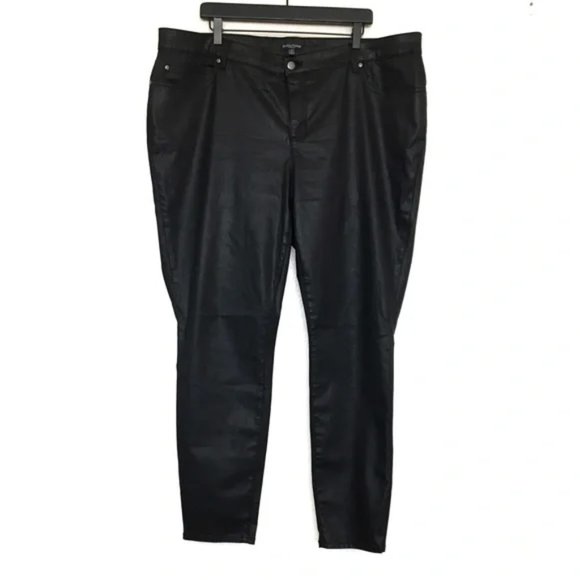 Eileen Fisher Wax Coated Skinny Pants - Picture 2 of 7